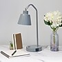 Simple Designs Sleek Essentials LED Desk Lamp, 16", with USB Ports, Gray (LD1071-GRY)~#|#~9CD7BB52-9297-4B4C-962498491C0A40E8_sc7