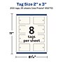 Avery 2" x 3"  Blank Price & Merchandise Tags, Ivory, 200/Carton (95270-MIT25)~#|#~9CDA797A-A3BA-4C93-A1BE52527A6C572F_sc7