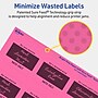 Avery Laser/Inkjet Square Multipurpose Labels, 2" x 2", Bright Pink, 120/Pack (94107)~#|#~9CDB380E-0CF3-4F45-9911154893BB491C_sc7