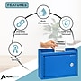 AdirOffice Steel Multipurpose Interoffice Mailbox Drop Box, Medium, Blue (631-02-BLU-PKG)~#|#~9CE3FE87-8D8C-4455-877271E5F4E2DD09_sc7