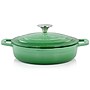 MegaChef Cast Iron 2 Quart Dutch Oven, Green (936119982M)~#|#~9CE4E4CF-F3D2-4B6F-8A2A9EDB6CD095F0_sc7