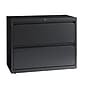 Staples 2-Drawer Lateral File Cabinet, Letter/Legal Size, Lockable, 28"H x 36"W x 18.63"D, Charcoal (60949/20884)~#|#~9CE61635-C133-474A-AEE00EAC7AEDF9AD_sc7
