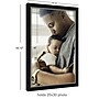Amanti Art Eva Black Silver Narrow 20" x 30" Polystyrene Picture Frame, Matte (A42677345666)~#|#~9CE6690D-8E62-49D7-8724E81A111E1B4D_sc7