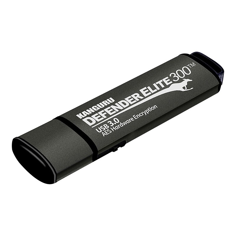 Kanguru Defender Elite300 8GB USB 3.2 Flash Drive, Black (KDFE300-8G) image 1
