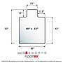 Floortex Ultimat Cleartex Carpet Chair Mat with Lip, 48" x 53", Designed for Medium-Pile Carpet, Clear Polycarbonate (1113423LR)~#|#~9CE9E2CB-570D-4455-8C3A6A8671C9DBF1_sc7