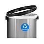 Alpine Industries Commercial Indoor Single-Stream Indoor Recycling Station, 17 Gallon, Stainless Steel (ALP470-65L-1-R)~#|#~9CEBF756-5C94-42D0-85E71F07A1480CCE_sc7