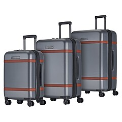 Bugatti Wellington 3-Piece Hardside Spinner Luggage Set, TSA