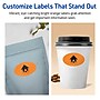 Avery Laser/Inkjet Multipurpose Oval Labels, 1.5" x 2.5", Bright Orange, 360/Pack (94051)~#|#~9CEECB4D-ED97-4070-BA428BD5B0A6F37D_sc7