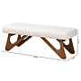 Baxton Studio Rika Fabric Bench, White/Walnut Brown (228-12922-HiT)~#|#~9CF45F33-8C08-4DF6-9ECE6F314E840C3A_sc7