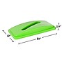 Alpine Industries Polypropylene Recycling Bin, 23 Gallon, Lime Green , 3/Pack (ALP4778-4-LGRN-3)~#|#~9CF4C43F-6A2D-4025-813B73CB069A6DF8_sc7