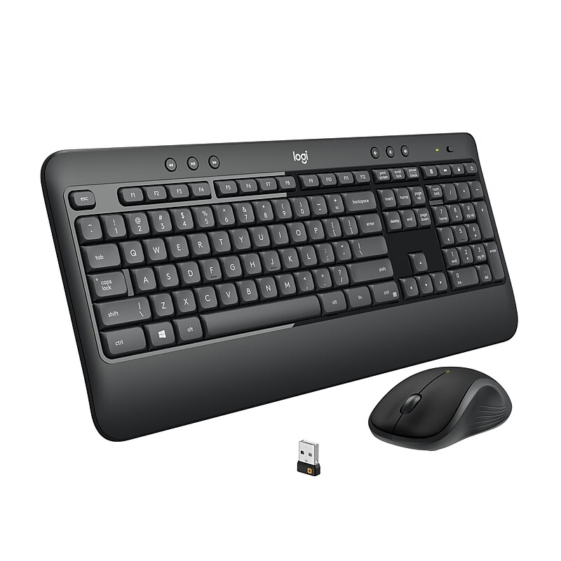 Logitech MK540 Advanced Wireless Keyboard and Mouse Combo, Black (920-008671) image 1