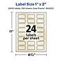 Avery Pearlized Ivory Rectangle Multipurpose Labels, 1" x 2", Ivory, 2400/Box (94220)~#|#~9CF9734D-3038-4F79-BFBB3AE6BFAA9278_sc7