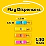Post-it Flags, .47", Assorted Colors, 140 Flags/Pack (683-4)~#|#~9CFE432F-E453-47AE-A2C85AE84B51A00C_sc7