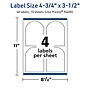 Avery TrueBlock Laser/Inkjet Decorative Edge Multipurpose Labels, 4.75" x 3.5", White, 40/Pack (94600)~#|#~9D00D211-82F2-4C75-8DD48C13B6687AB2_sc7