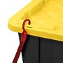 Sterilite 68 Quart Industrial Garage Tote with Snap-on Lid, Plastic, Yellow/Black, 6/Carton (50639Y06)~#|#~9D06BAB5-23CA-4FB9-BD6F79F2CAE15AFA_sc7