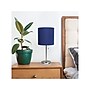 Creekwood Home Oslo LED Table Lamp, Brushed Steel/Navy Blue (CWT-2012-NV)~#|#~9D0D4161-13A0-49F3-A83D5978C384BC3C_sc7