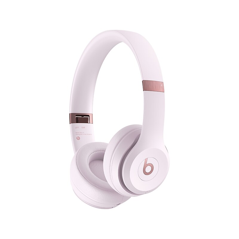 Beats Solo 4 Wireless On-Ear Headphones, Bluetooth, Cloud Pink (MUW33LL/A) image 1