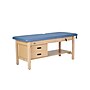 Aristo Wood H-Brace Physician Exam Table with Shelf, 2 Drawer Cabinet, Paper Cutter, Holder, 500lbs. Capacity, Blue~#|#~9D0EF77F-71F1-4E44-BB78D912B2128517_sc7