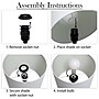 Creekwood Home Modern Glam 21.25" LED Table Lamp, Brushed Nickel/Black (CWT-1006-BB)~#|#~9D1137A8-2F70-4294-BC5E4748A7F1DB2E_sc7