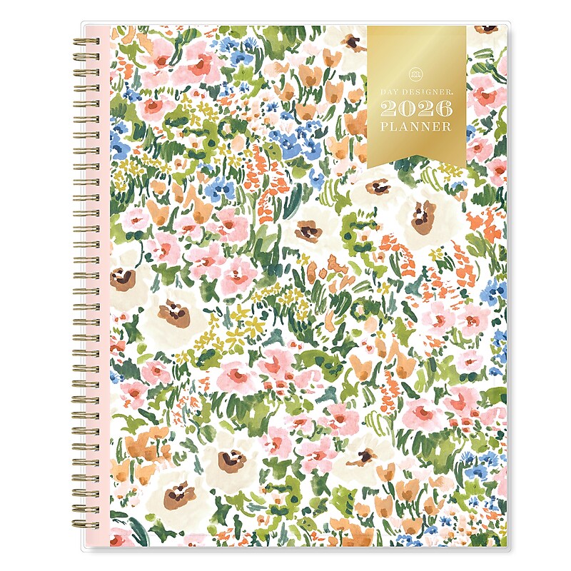 2026 Blue Sky Day Designer Ashley Cottage 11" x 8.5" Weekly & Monthly Personal Organizer, Plastic Cover (154674) image 1