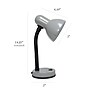 Simple Designs Basic LED Desk Lamp, 14.25", Silver (LD1003-SLV)~#|#~9D1191D2-FDB2-47E8-894AF40EE5BF5856_sc7