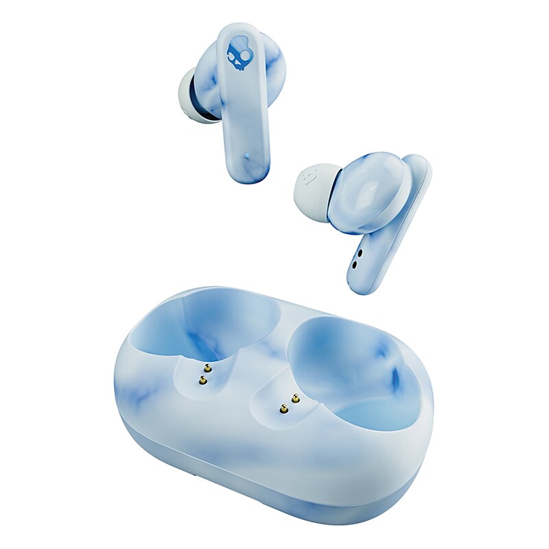 Skullcandy EcoBuds True Wireless Earbuds with Microphone & Charging Dock, Bluetooth, Glacier (S2EOW-Q764) image 1
