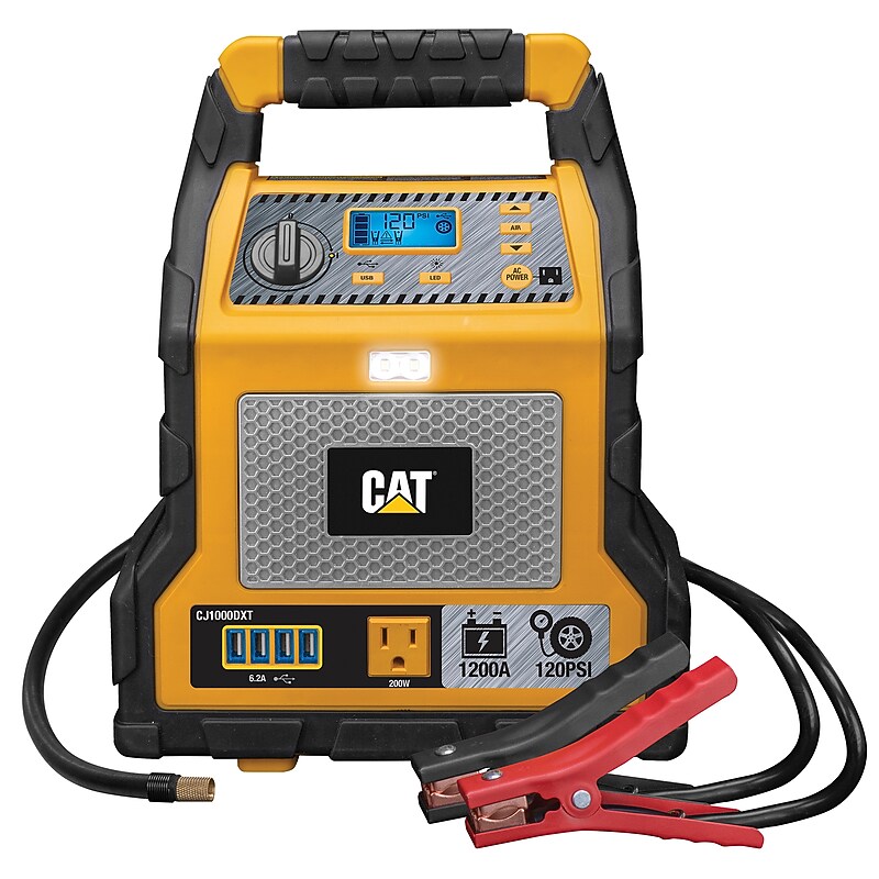 CAT Power Station 1200 Amp Jump Starter, Tire Compressor and Power Inverter (CJ1000DXT) image 1