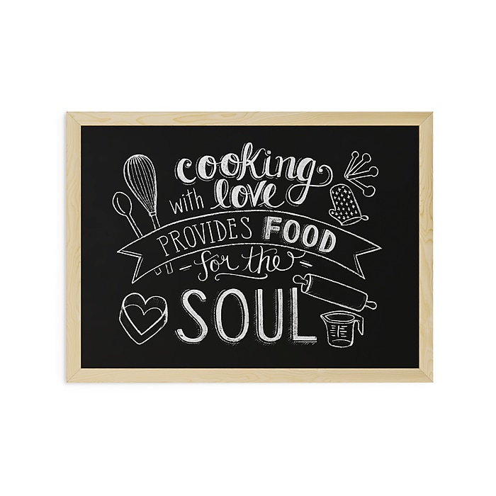 U Brands Chalkboard, Oak Finish Frame, 23