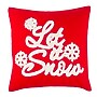 Safavieh Let It Snow Pillow, 18" X 18" (PLS7108A-1818)~#|#~9D1A8E62-388B-45B3-B29B8E094A0ACF00_sc7