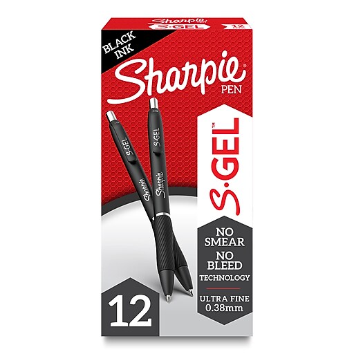 Sharpie Ultra-fine Tip Retractable Markers - Ultra Fine Point Type - Red - 1 Dozen