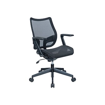 RAYNOR GROUP Sharper Image Ergonomic Mesh Swivel Task Chair, Black (SI-100-BLK)