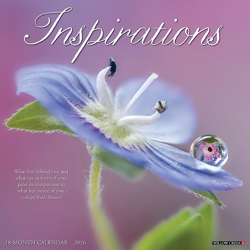 2026 Willow Creek Inspirations 12" x 12" Monthly Wall Calendar (51566) image 1