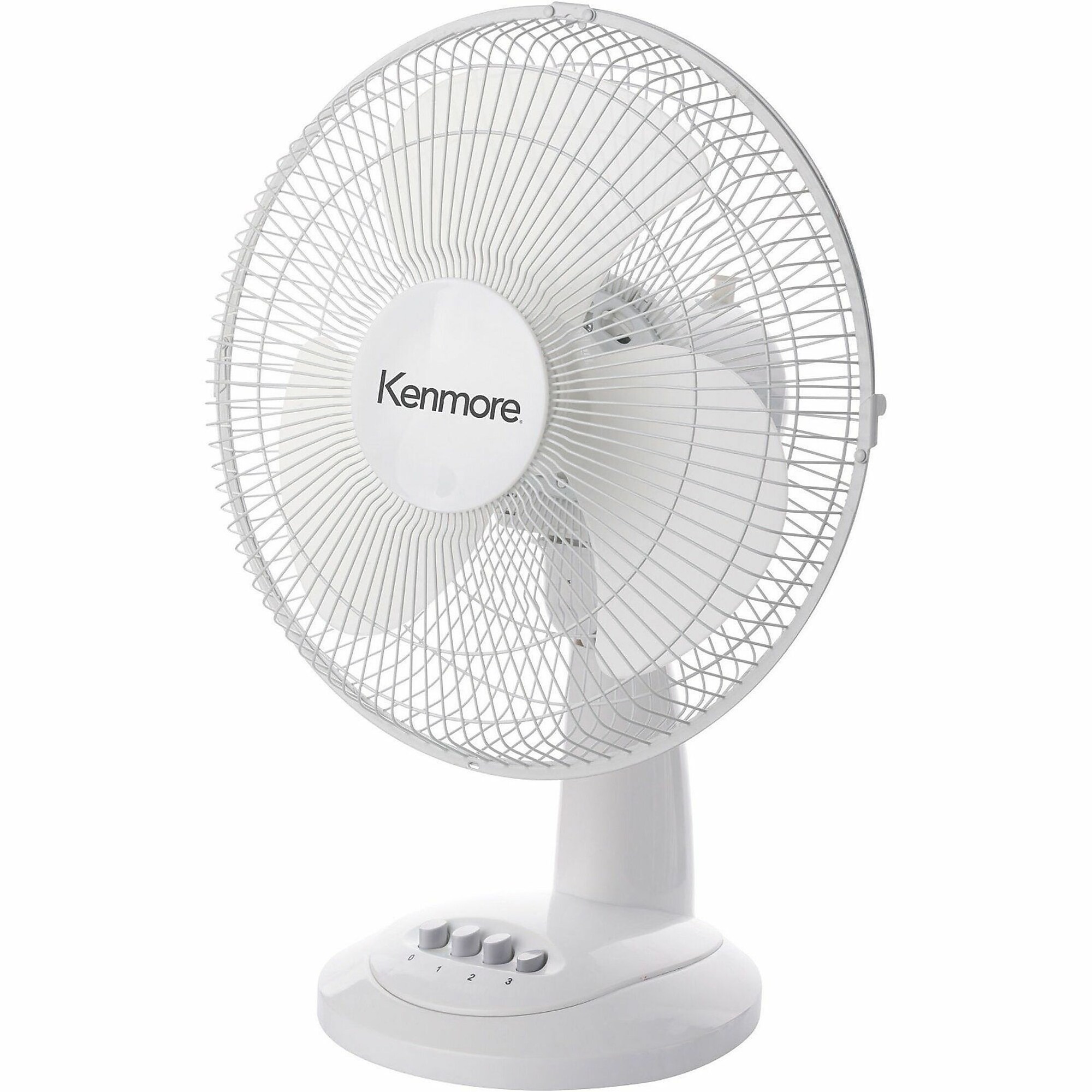 Kenmore 12″ Oscillating Desk Fan, White (ESMKM60007WH) Simolary simolary.com