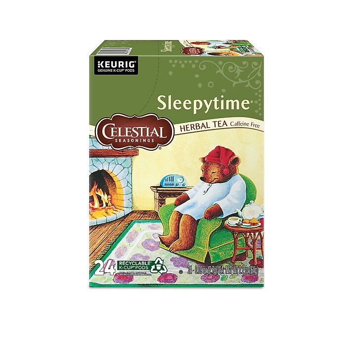 Celestial Seasonings Sleepytime Herbal Tea Keurig K Cup Pods 24 Box 14739 Staples