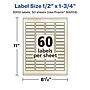 Avery Pearlized Ivory Rectangle Multipurpose Labels, .5" x 1.75", Ivory, 3000/Box (94204)~#|#~9D29CFB1-D68B-4510-B02705F05DC32B93_sc7
