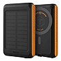 ToughTested ROC 5 MagSafe Wireless 5,000-mAh Solar Qi Power Bank with Flashlight, Black/Orange (TT-PBW-5C)~#|#~9d2a8f41-16e9-4da8-8d6fcea959cf8e3d_sc7