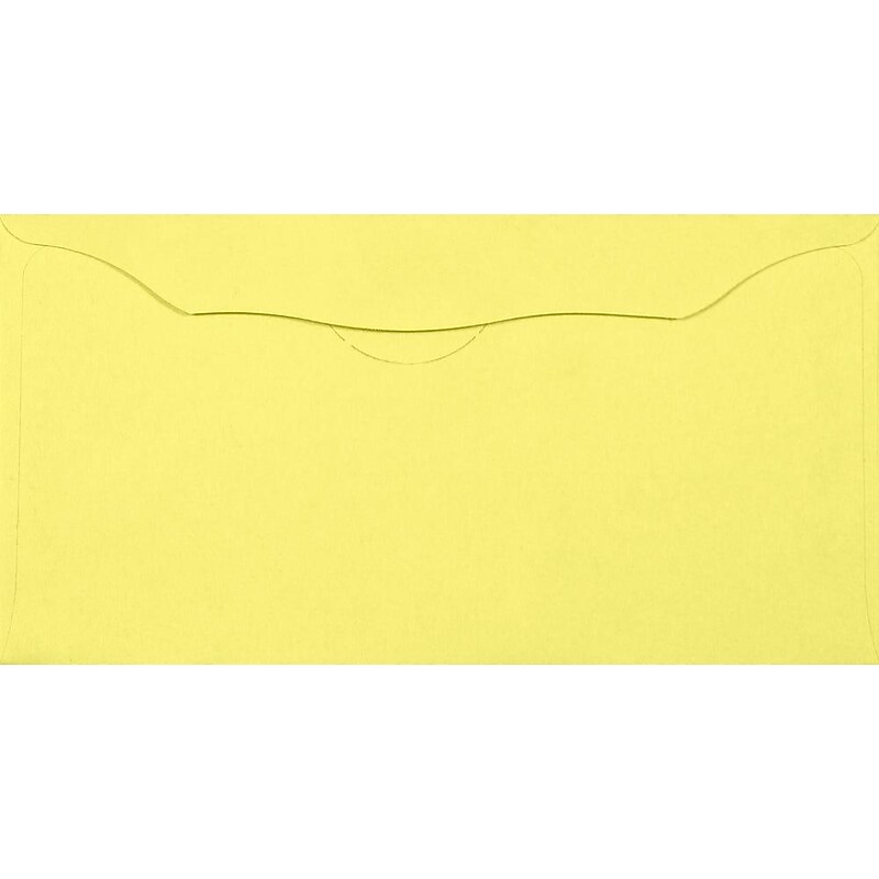 LUX Moistenable Glue Envelope 3 1/8" x 6 1/4", Pastel Canary, 250/Pack (WS-7610-250) image 1