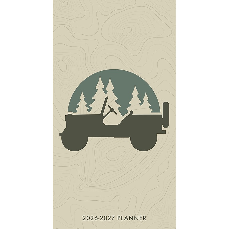 2026-2027 Willow Creek Jeep 3.5" x  Monthly Planner, Paperboard Cover (56585) image 1