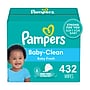 Pampers Baby Clean Wipes, Baby Fresh Scented, 6 Pop-Top Packs, 432 Count (73278/75614)~#|#~9D3266F8-2E9C-4B62-86B0772BD76D87AC_sc7