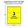 Avery Rectangle Laser/Inkjet Multipurpose Labels, 3-1/4" x 8-3/8", Neon Yellow (240/Box)~#|#~9D327011-E67C-4C9A-839C063A955999FC_sc7