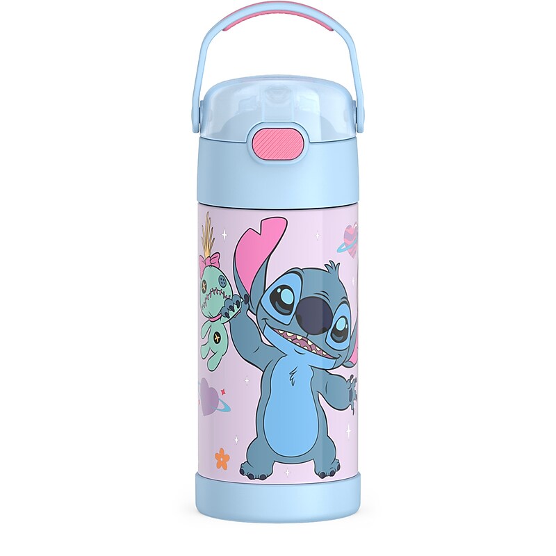 Thermos FUNtainer Stitch Stainless Steel Vacuum Insulated Water Bottle, 12 oz. (F4106SI6ST) image 1