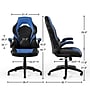 Staples Emerge Vortex Bonded Leather Ergonomic Gaming Chair, Black and Blue (58293-CC)~#|#~9D3D330D-C3DB-4A2E-88ACE802E54F2CA2_sc7
