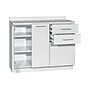 Viva Comfort 36'' H x 42" W Exam Room Medical Cabinet with 24" W Right Side Desk, 2 Doors, 3 Drawers, Gray (90242-NS-GRY-AO)~#|#~9D3D46B2-8EDF-4DA6-9177B1713B57F03D_sc7