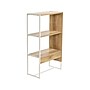 Household Essentials Wrap 41" 3-Shelf Bookcase, Coastal Oak/White Laminate/Steel (8268-1)~#|#~9D3D51F7-2197-4CBE-980F288A65E0DA60_sc7