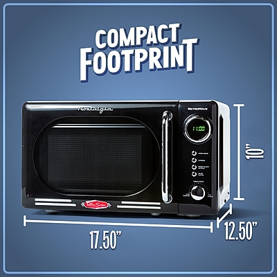 Nostalgia Retro 0.7 Cubic Foot Countertop Microwave - Thumbnail 2