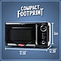 Nostalgia Retro 0.7 Cubic Foot Countertop Microwave, Black (NRMO7BK6A)~#|#~9D416EEF-F67D-4155-B6843FF065A95333_sc7