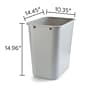 Coastwide Professional™ Indoor Trash Can Without Lid, Gray Soft Molded Plastic, 7 Gallon (CW56431)~#|#~9D43D7CD-E8E9-4A73-946F47F8A269F43C_sc7