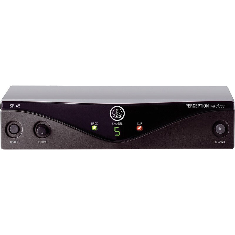 AKG Perception SR45 Wireless Microphone Receiver System, Black (3245H00010) image 1