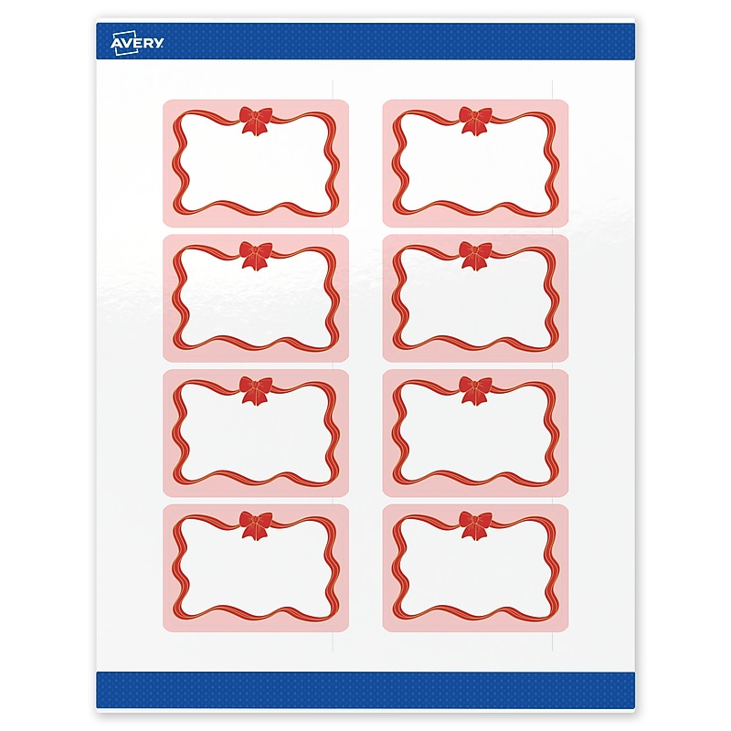Avery Rectangle Multipurpose Labels, 2" x 3", White, 80/Pack (19479370565) image 1