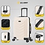 US Army FOX 20" Hardside Carry-On Suitcase, 4-Wheeled Spinner, TSA Checkpoint Friendly, Sand (USLFOX00S-SAN)~#|#~9D46E09A-31D5-4F75-9E0C6DF03EF5696C_sc7
